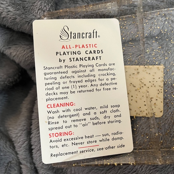 Midcentury vintage sealed new 1960s Stancraft playing cards - Picture 4 of 6
